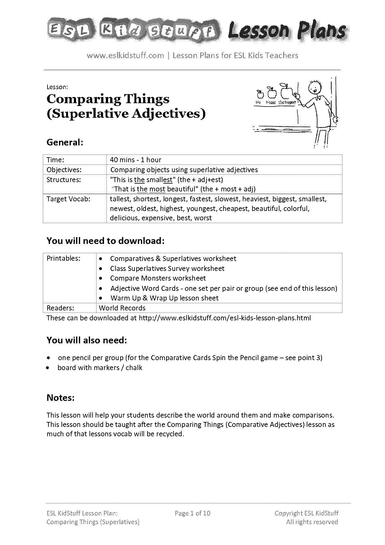 comparative and superlative worksheets