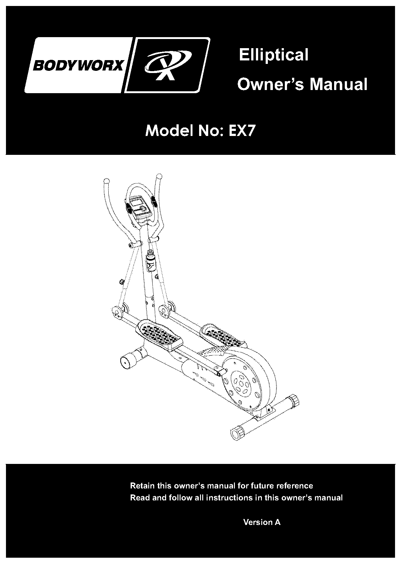 bodyworx rowing machine manual