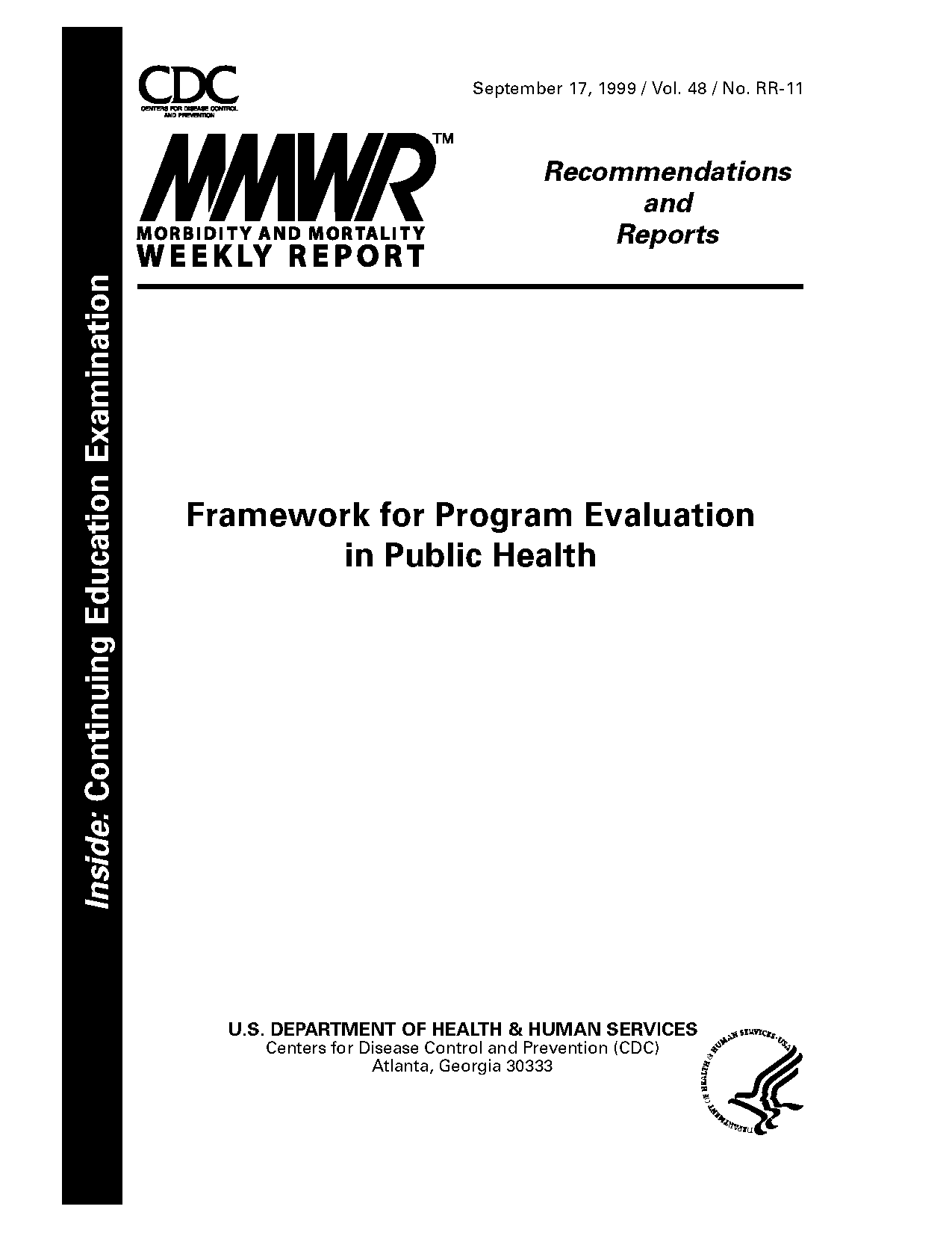 public health evaluation standards