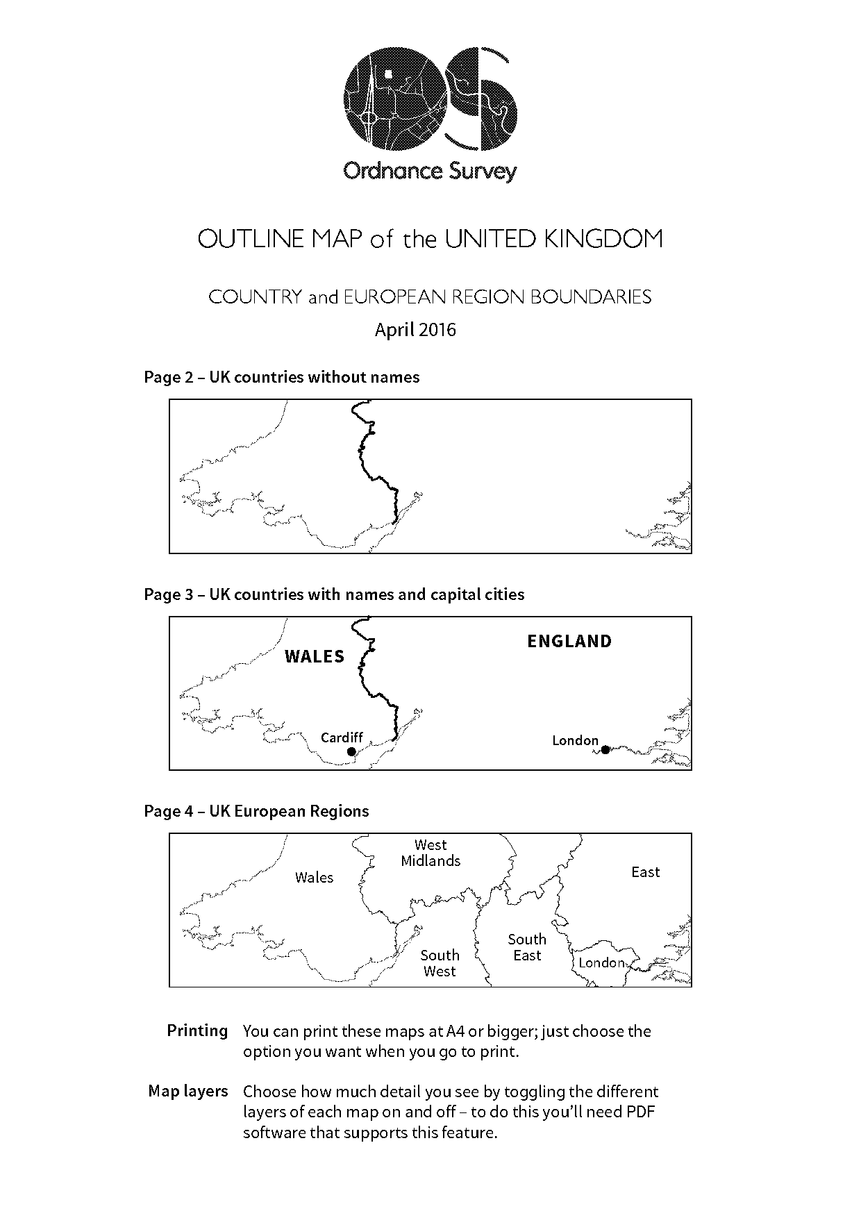 blank map of uk with cities