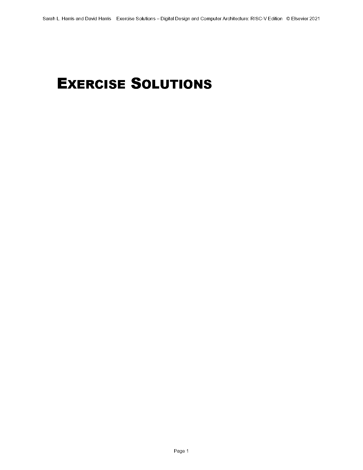 computer organization and design arm edition solution pdf