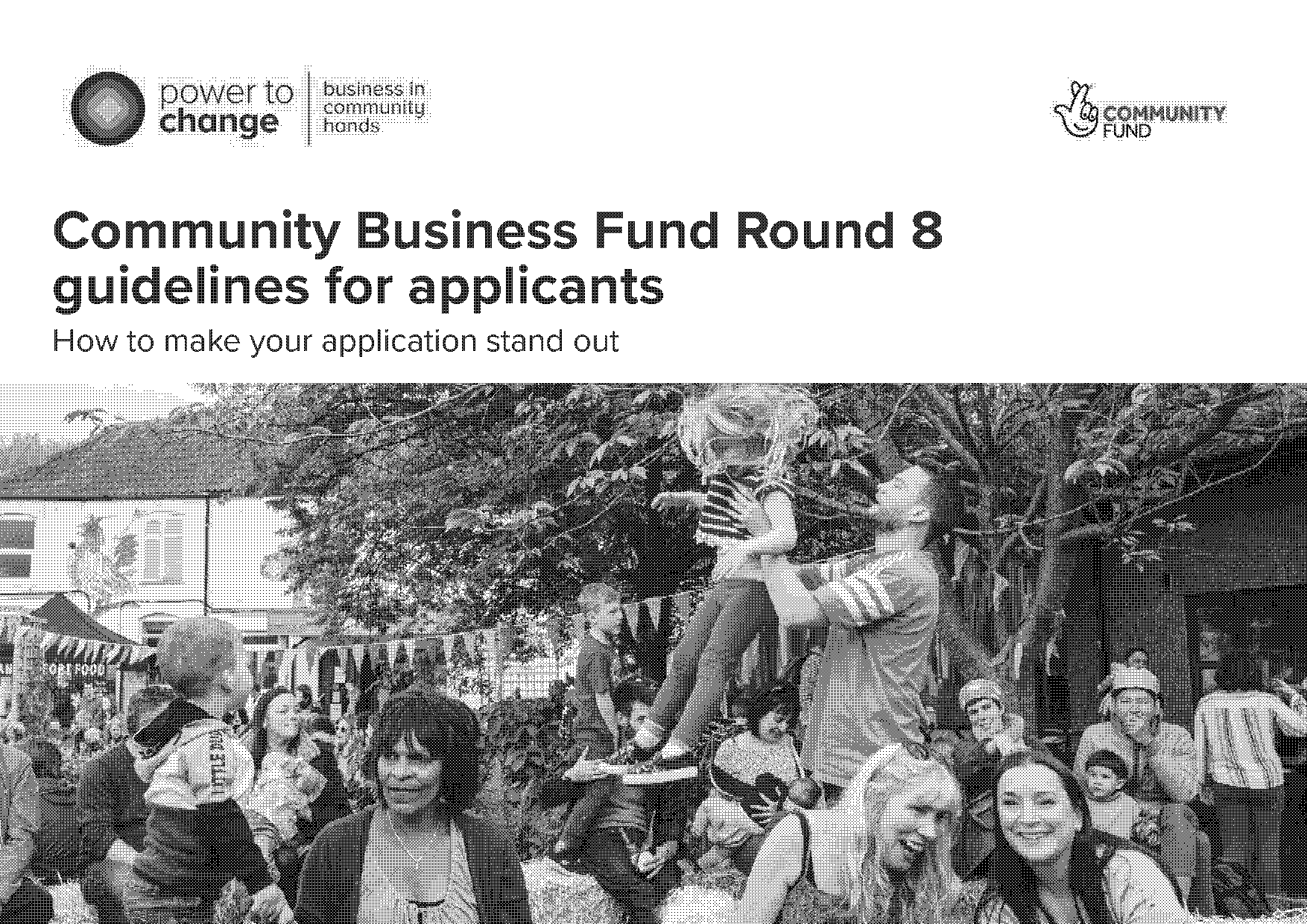 community business fund application guidance