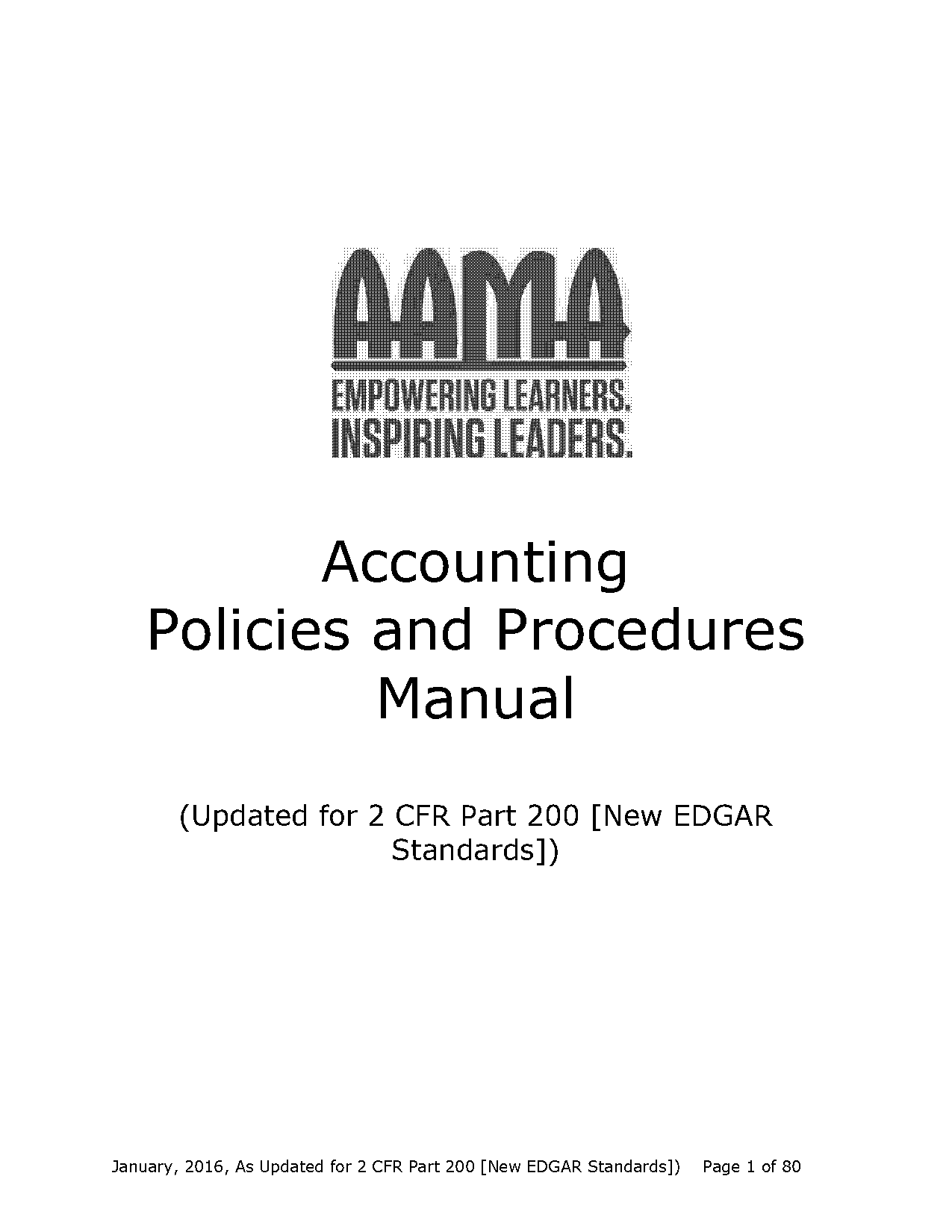 sample accounting policies and procedures manual for construction company