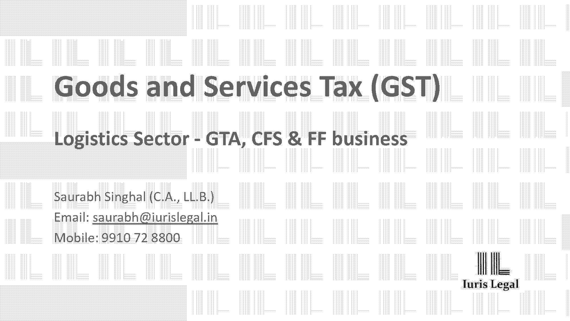 cfs full form in gst