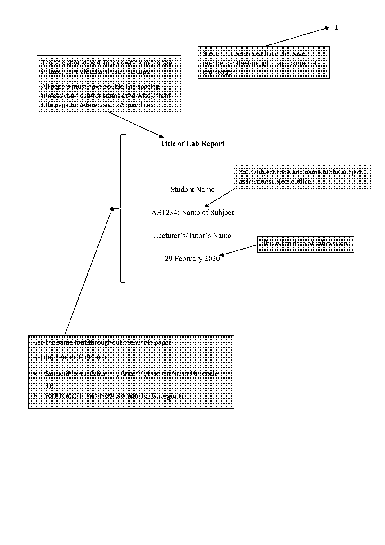 templates for lab reports