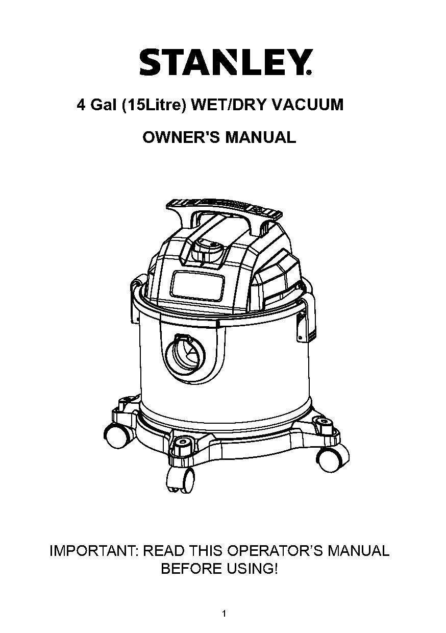 shop vac assembly instructions