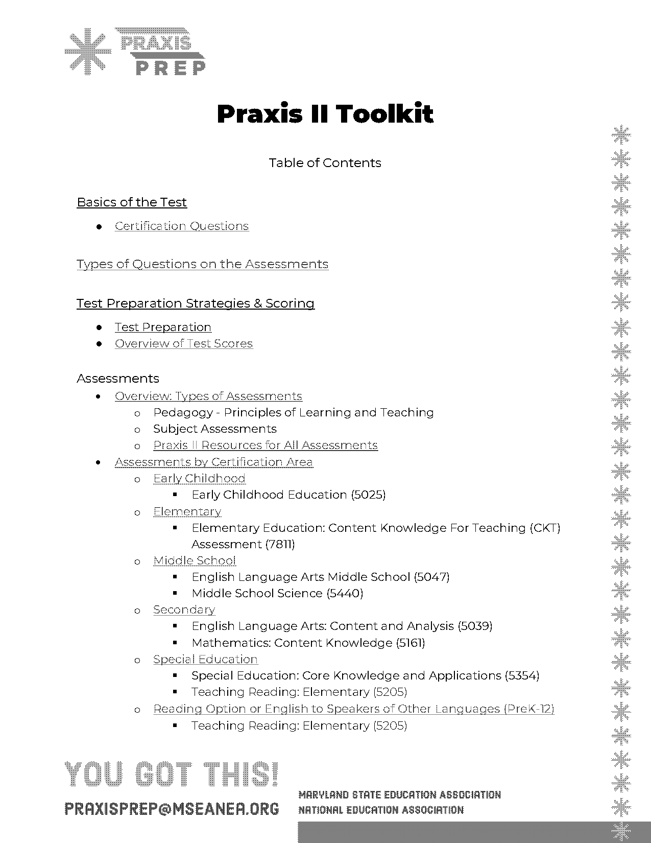 free biology praxis study guide