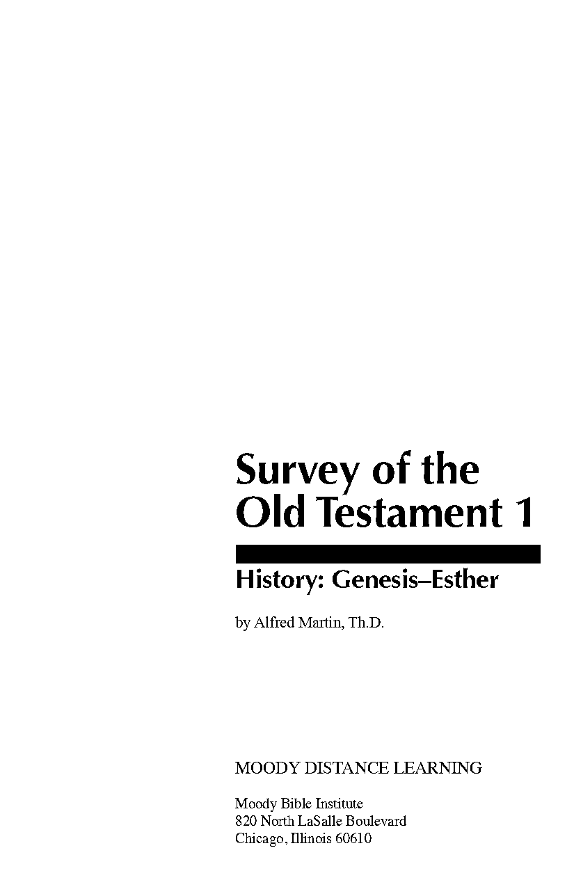 old testament survey free pdf