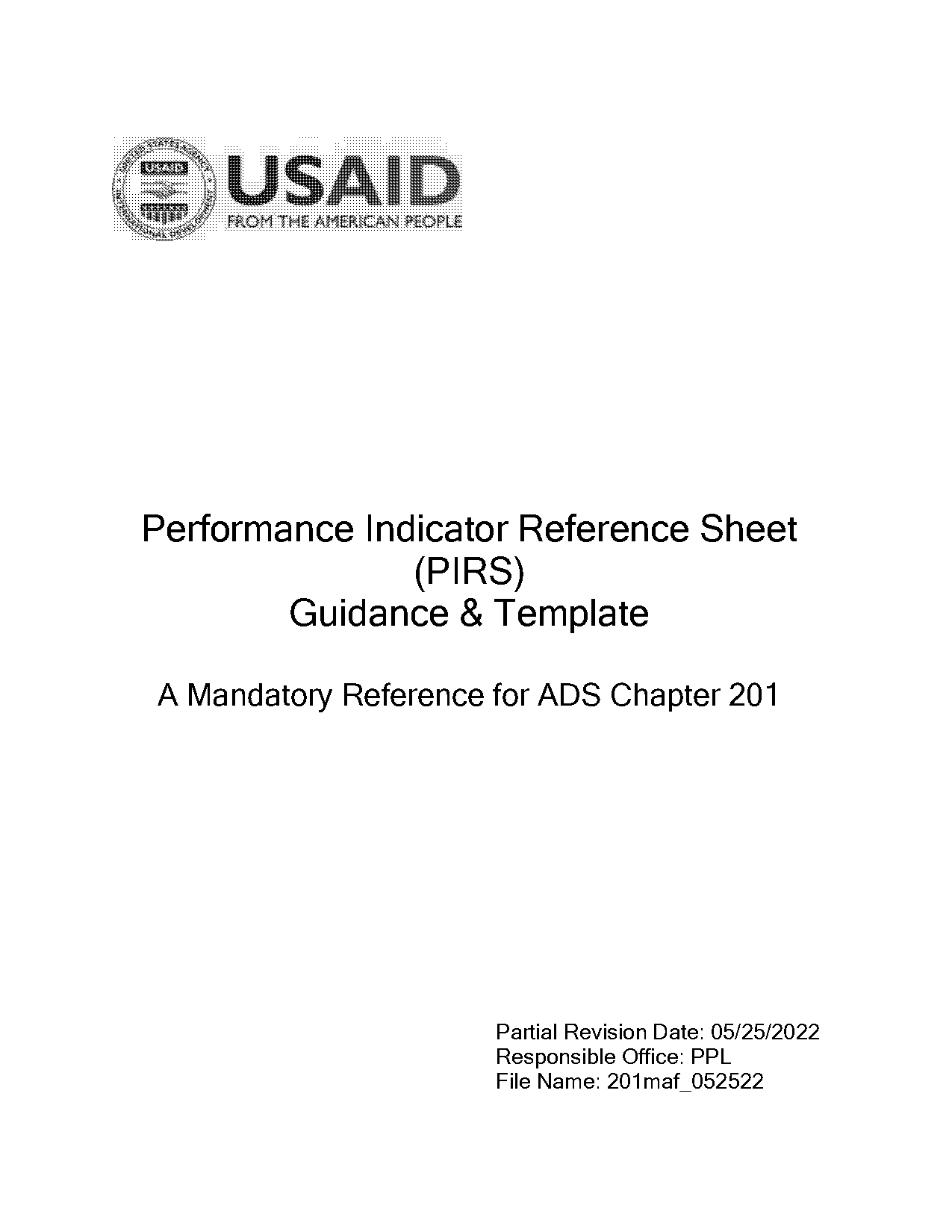 usaid resources for programs and grants indicator reference sheet