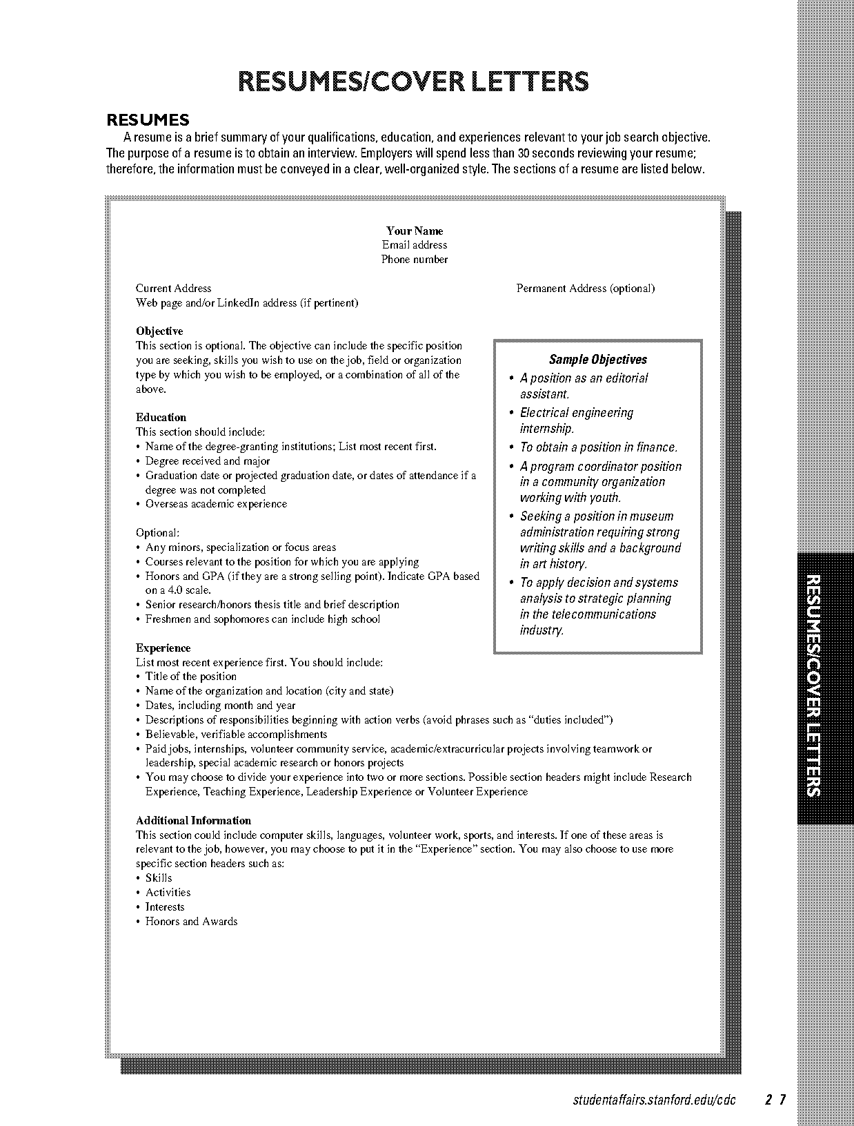 free creative resume format