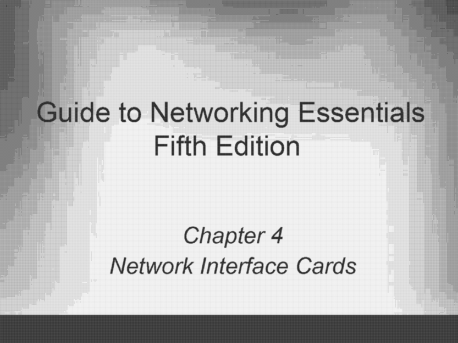 guide to networking essentials