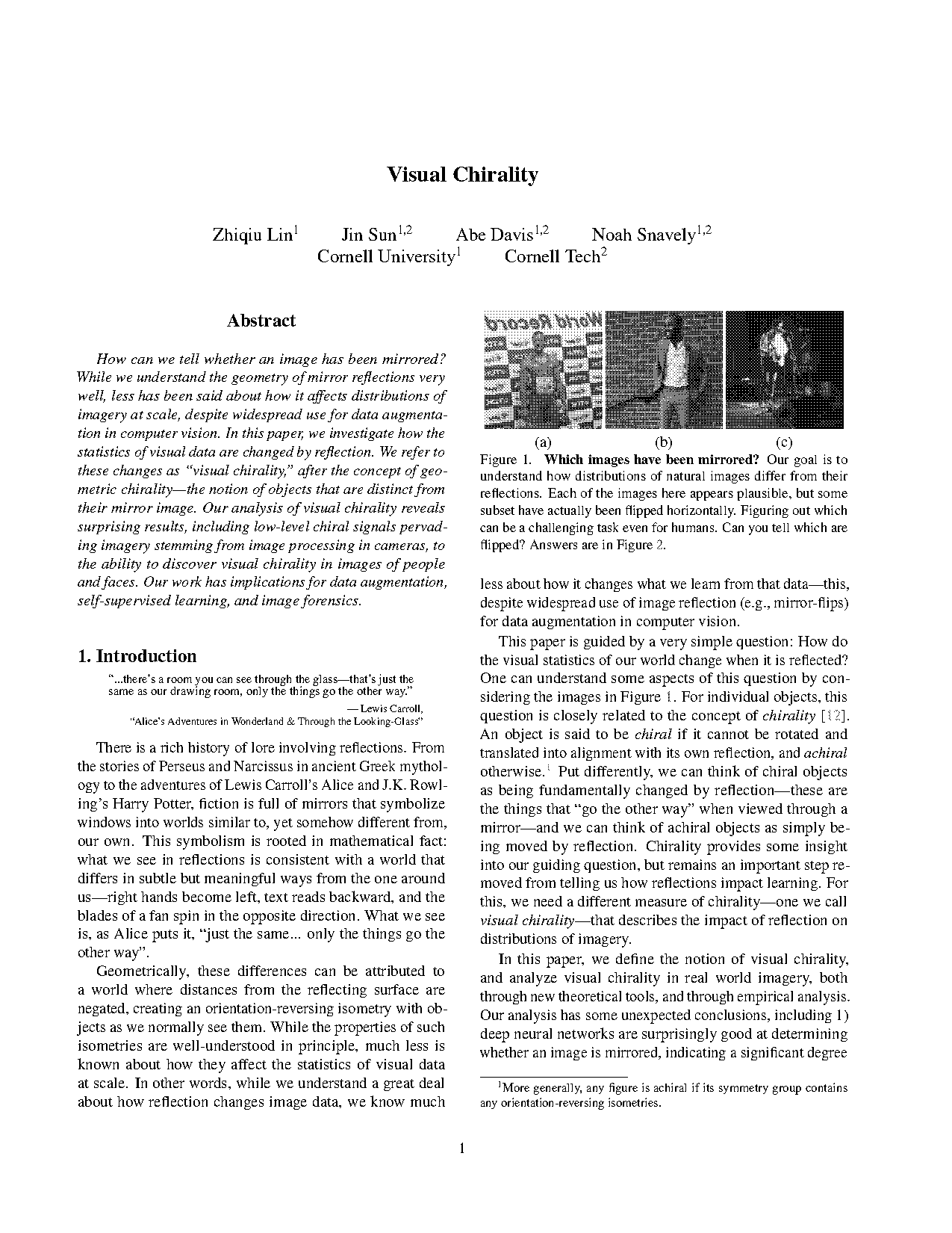 examples of chiral and achiral objects