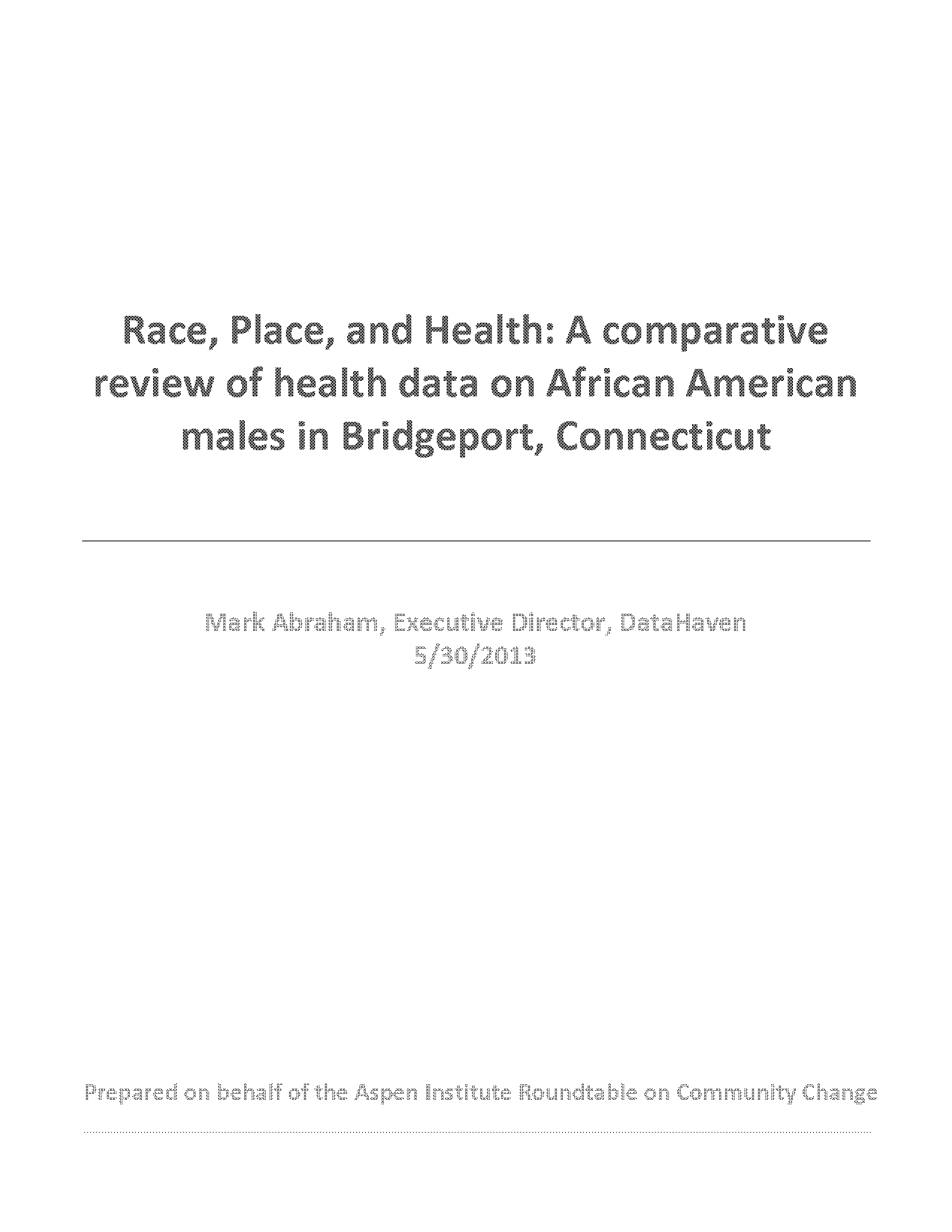 connecticut health data collaborative report