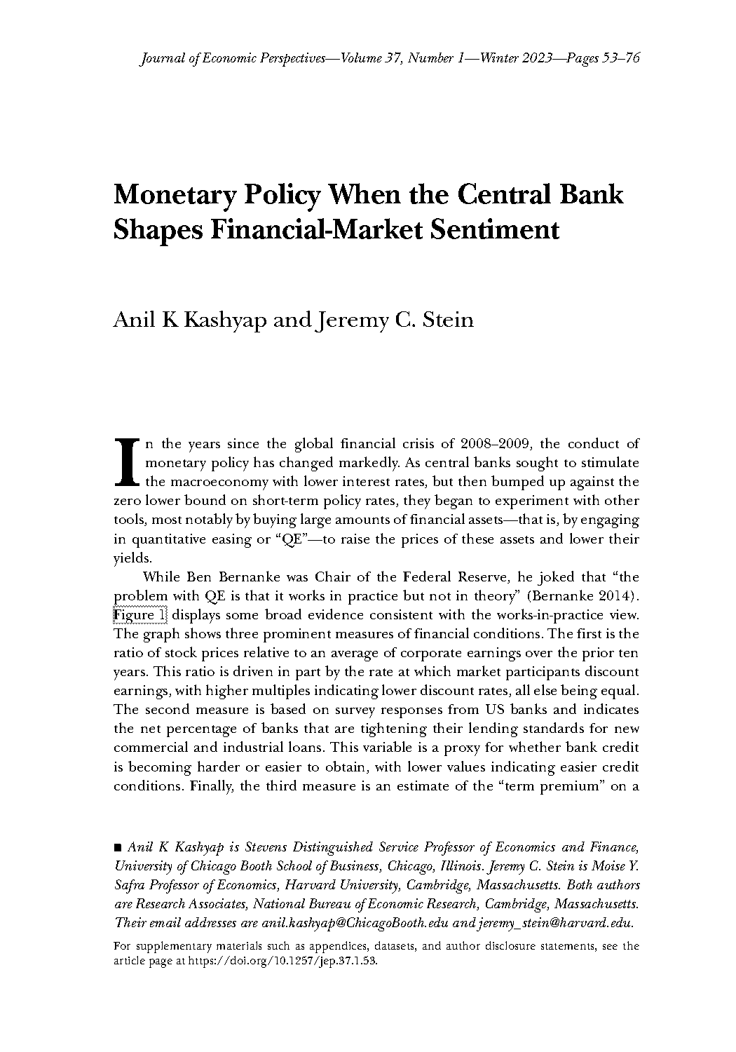 investor sentiment and the stock markets reaction to monetary policy